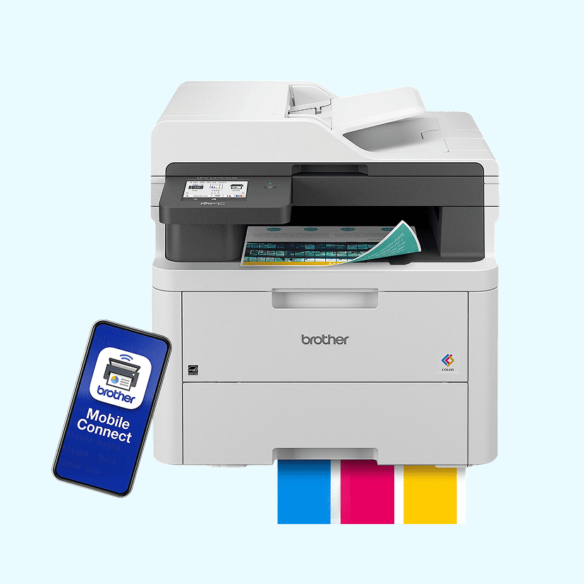 Brother MFC-L3720CDW Wireless Digital Color All-in-One Printer with Laser Quality Output and Refresh EZ Print Eligibility
