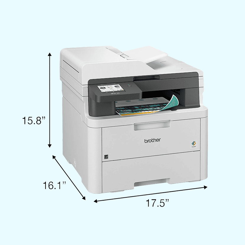 Brother MFC-L3720CDW Wireless Digital Color All-in-One Printer with Laser Quality Output and Refresh EZ Print Eligibility