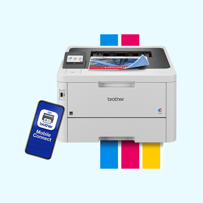 Brother HL-L3295CDW Wireless Compact Digital Color Printer with Laser Quality Output and Refresh EZ Print Eligibility