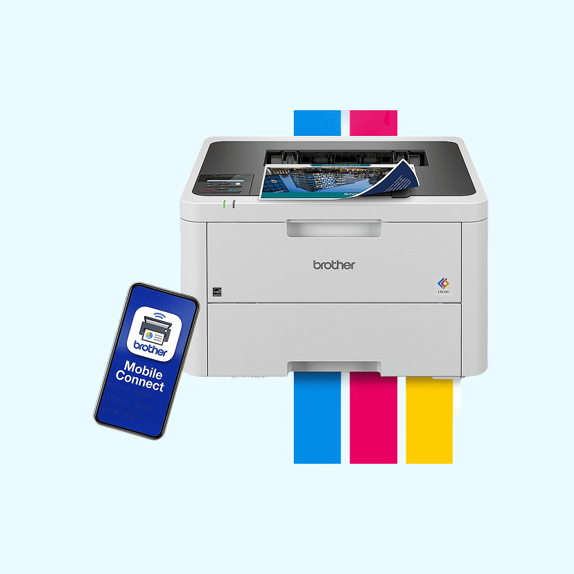 Brother HL-L3220CDW Wireless Compact Digital Color Printer, Laser Quality Output, Refresh EZ Print Eligibility