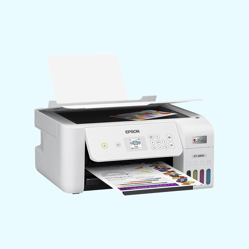 Epson® EcoTank ET-2800 All-in-One Supertank Color Printer, White