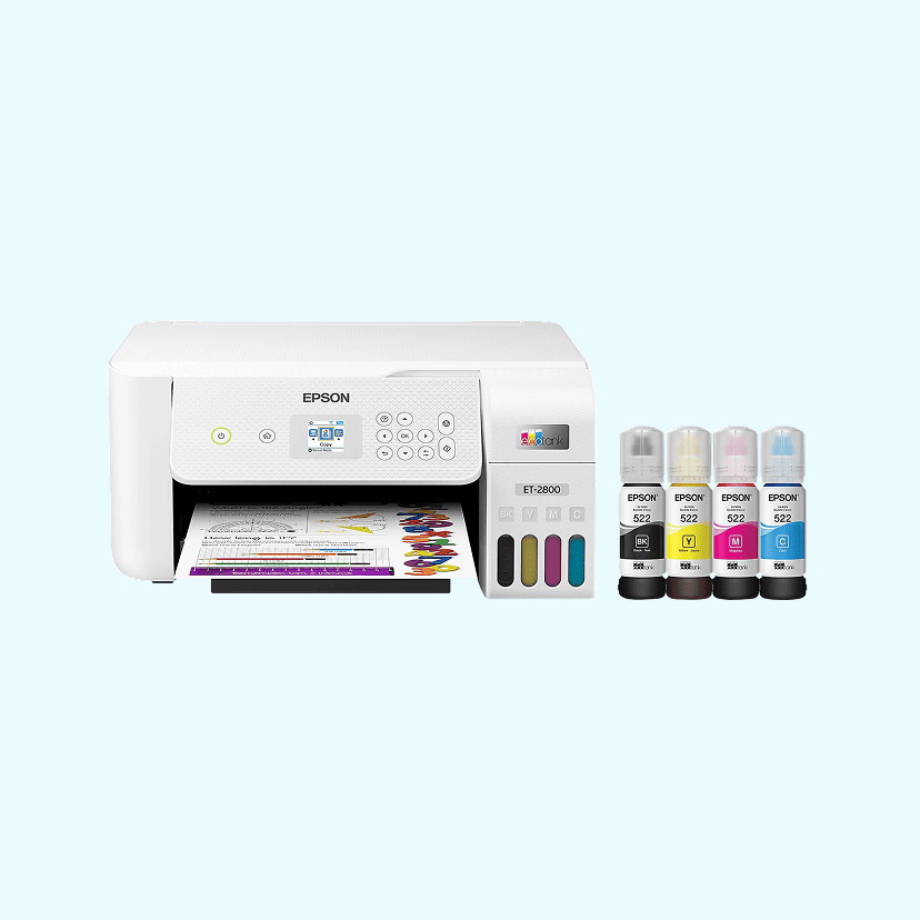 Epson® EcoTank ET-2800 All-in-One Supertank Color Printer, White