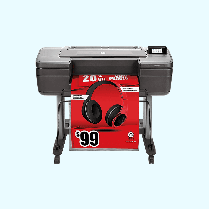 HP DesignJet Z6 PostScript Color Inkjet Large-Format Printer, T8W15A#B1K