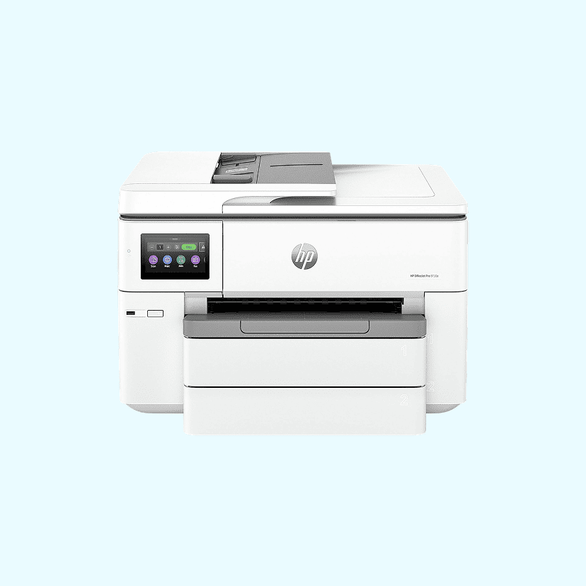 HP OfficeJet Pro 9730e Wide Format Wireless Color Inkjet Printer, print, scan, copy, duplex, best for office, 3-mo free Instant Ink, AI-enabled